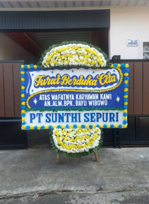 Papan Bunga Duka di Aek Tampang