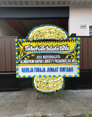 Papan Bunga Duka di Aek Tampang